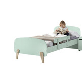 LUCEVI - Kiddy bed + Uitvalbeveiliging - Mint Green - 90x200 cm