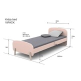 LUCEVI - Kiddy bed + Uitvalbeveiliging - Mint Green - 90x200 cm