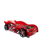 LUCEVI - Carbeds Night Speeder Bed 90x200cm - Rood