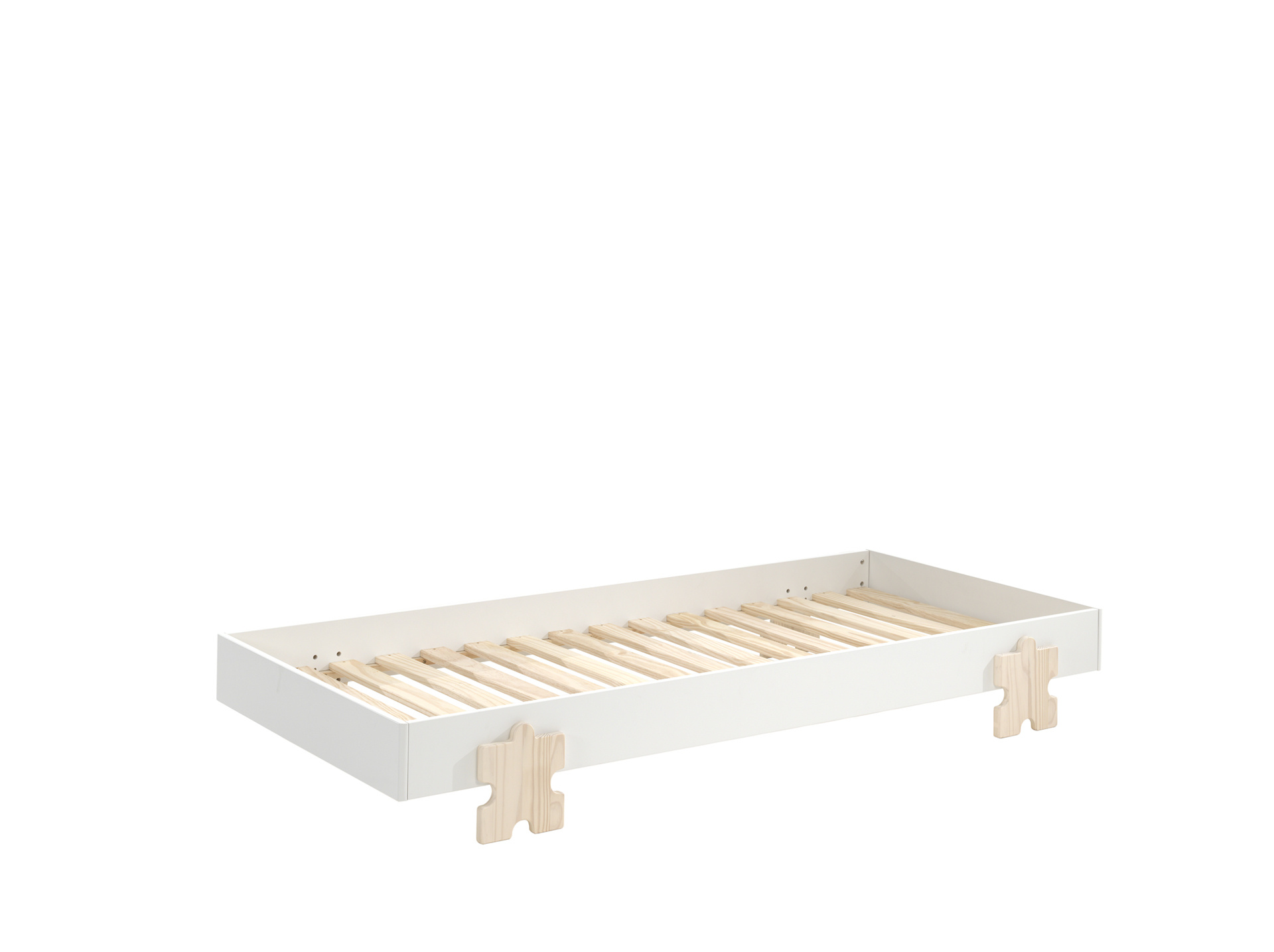 LUCEVI - Modulo Puzzle Stapelbare bedden - 3 stuks - Wit - 90x200 cm