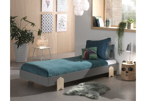 LUCEVI - Modulo Arrow Bed 90x200cm - Grijs