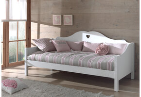 LUCEVI - Amori Kajuitbed + Lattenbodem - Wit - 90x200 cm