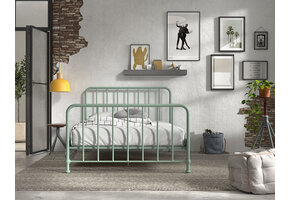 LUCEVI - Bronxx Bed 140x200cm - Olive Green
