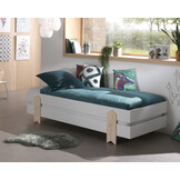 LUCEVI - Modulo Pijl Stapelbare bedden - 4 stuks - Wit - 90x200 cm