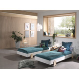 LUCEVI - Modulo Pijl Stapelbare bedden - 4 stuks - Wit - 90x200 cm
