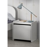 LUCEVI - Kiddy bed + Commode 3 Laden + Nachtkastje - Wit - 90x200 cm