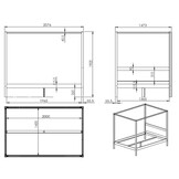 LUCEVI - Pino Hemelbed + Bedlinnen - Wit - 140x200 cm