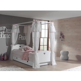 LUCEVI - Amori Hemelbed + Bedlinnen + Rolbed - Wit - 90x200 cm