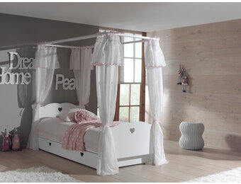 LUCEVI - Amori Hemelbed + Bedlinnen + Rolbed - Wit - 90x200 cm