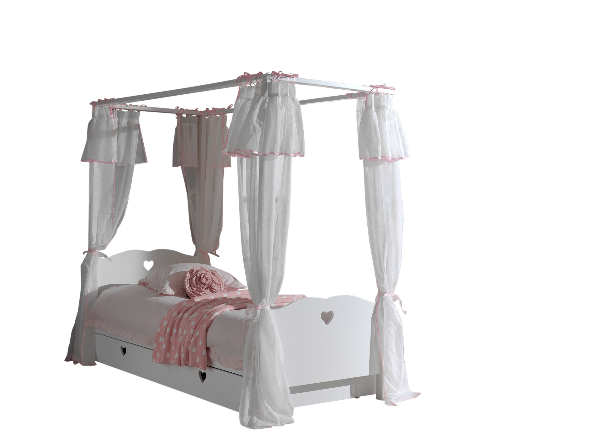 LUCEVI - Amori Hemelbed + Bedlinnen + Rolbed - Wit - 90x200 cm