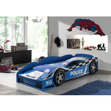LUCEVI - Carbeds Peuter Police bed + Matras - Blauw - 70x140 cm