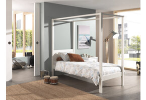 LUCEVI - Pino Hemelbed 90x200cm - Wit