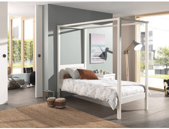 LUCEVI - Pino Hemelbed 90x200cm - Wit