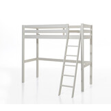 LUCEVI - Pino Mezzanine bed + Commode 2 deuren + Slaapfauteuil - Wit - 90x200 cm