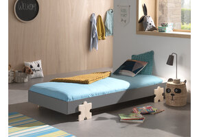 LUCEVI - Modulo Puzzle Bed 90x200cm - Grijs