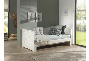 LUCEVI - Pino 93 Uitschuif-kajuitbed 90x200cm - Wit