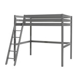 LUCEVI - Pino Mezzanine bed 140x200 cm + Ladder + Bed 90x200 cm - Grijs