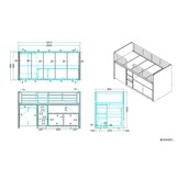 LUCEVI - Bonny 91 Halfhoogslaper 90x200cm - Oranje