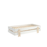 LUCEVI - Modulo Pijl Stapelbare bedden - 2 stuks - Wit - 90x200 cm