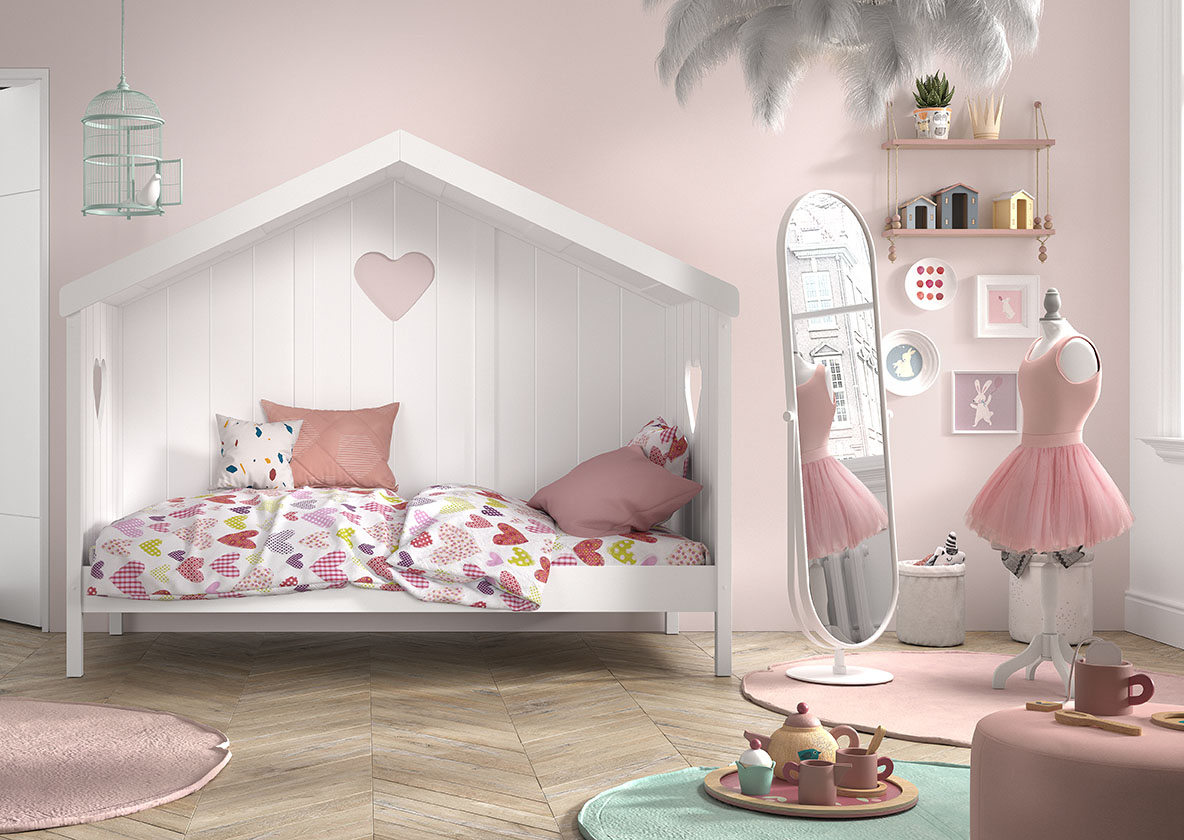 LUCEVI - Amori 91 Huisbed 90x200cm - Wit