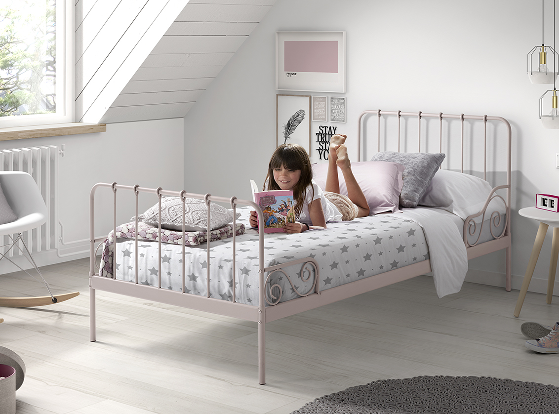 LUCEVI - Alice Bed 90x200cm - Roze