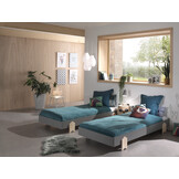 LUCEVI - Modulo Pijl Stapelbare bedden - 2 stuks - Grijs - 90x200 cm