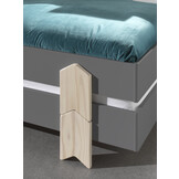 LUCEVI - Modulo Pijl Stapelbare bedden - 4 stuks - Grijs - 90x200 cm