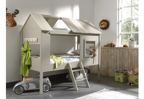 LUCEVI - Charlotte Huisbed + Lattenbodem - Beige - 90x200 cm