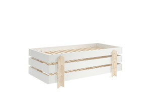 LUCEVI - Modulo Pijl Stapelbare bedden - 3 stuks - Wit - 90x200 cm