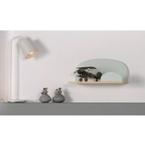 LUCEVI - Kiddy bed + Nachtkastje + Hangplankjes - Cool Grey - 90x200 cm