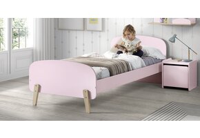 LUCEVI - Kiddy bed + Nachtkastje - Roze - 90x200 cm