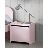 LUCEVI - Kiddy bed + Nachtkastje - Roze - 90x200 cm