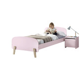 LUCEVI - Kiddy bed + Nachtkastje - Roze - 90x200 cm