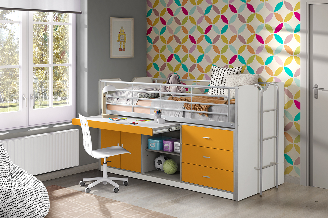 LUCEVI - Bonny 95 Halfhoogslaper 90x200cm - Oranje