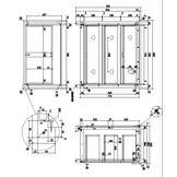 LUCEVI - Amori Commode 3 Laden - Wit - 90x50 cm