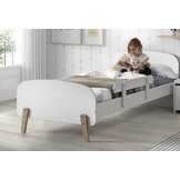 LUCEVI - Kiddy bed + Uitvalbeveiliging - Wit - 90x200 cm