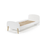LUCEVI - Kiddy bed + Uitvalbeveiliging - Wit - 90x200 cm