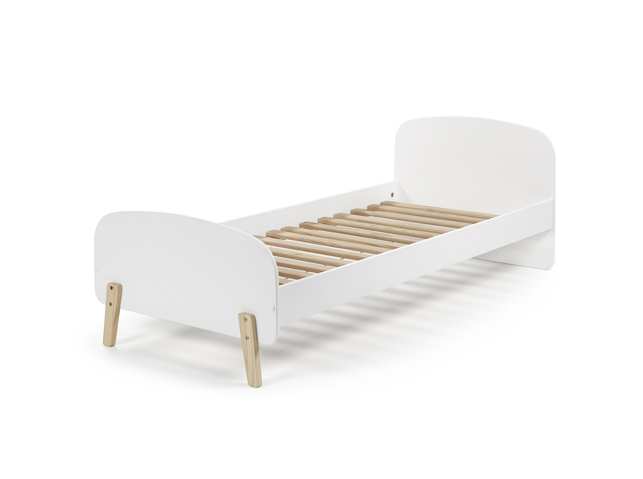 LUCEVI - Kiddy bed + Uitvalbeveiliging - Wit - 90x200 cm