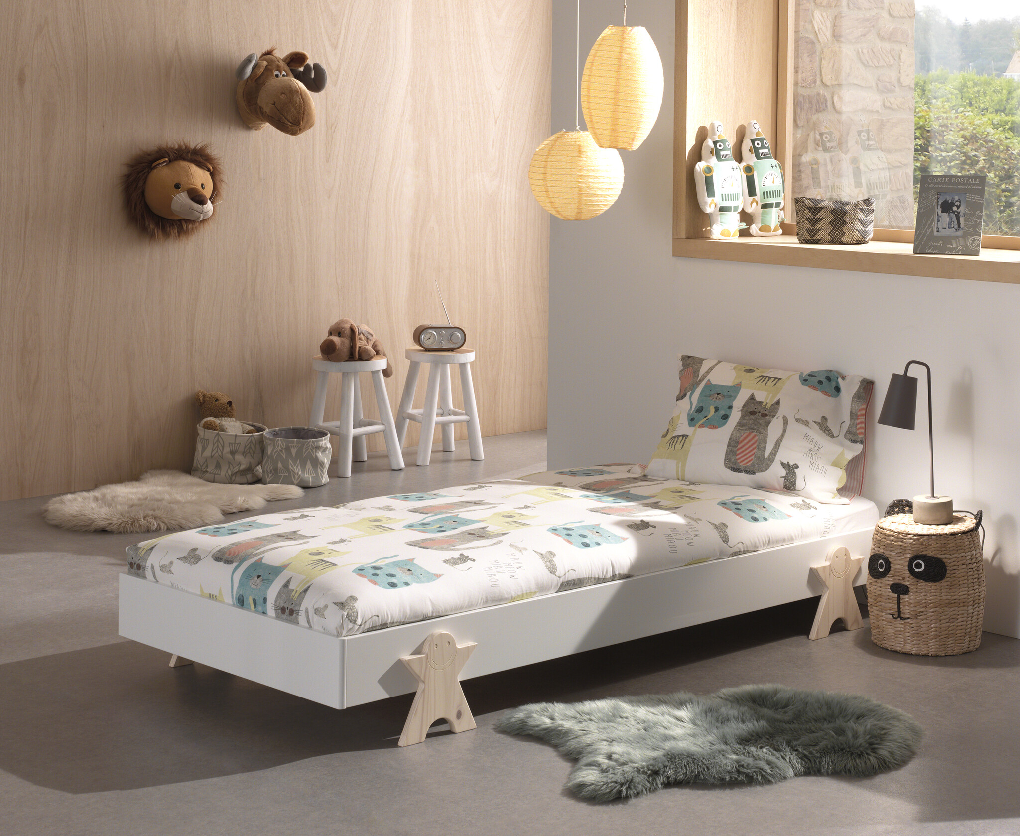 LUCEVI - Modulo Smiley Bed 90x200cm - Wit