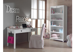LUCEVI - Amori bureau + Boekenkast - Wit