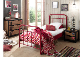 LUCEVI - New York Bed 90x200cm - Rood