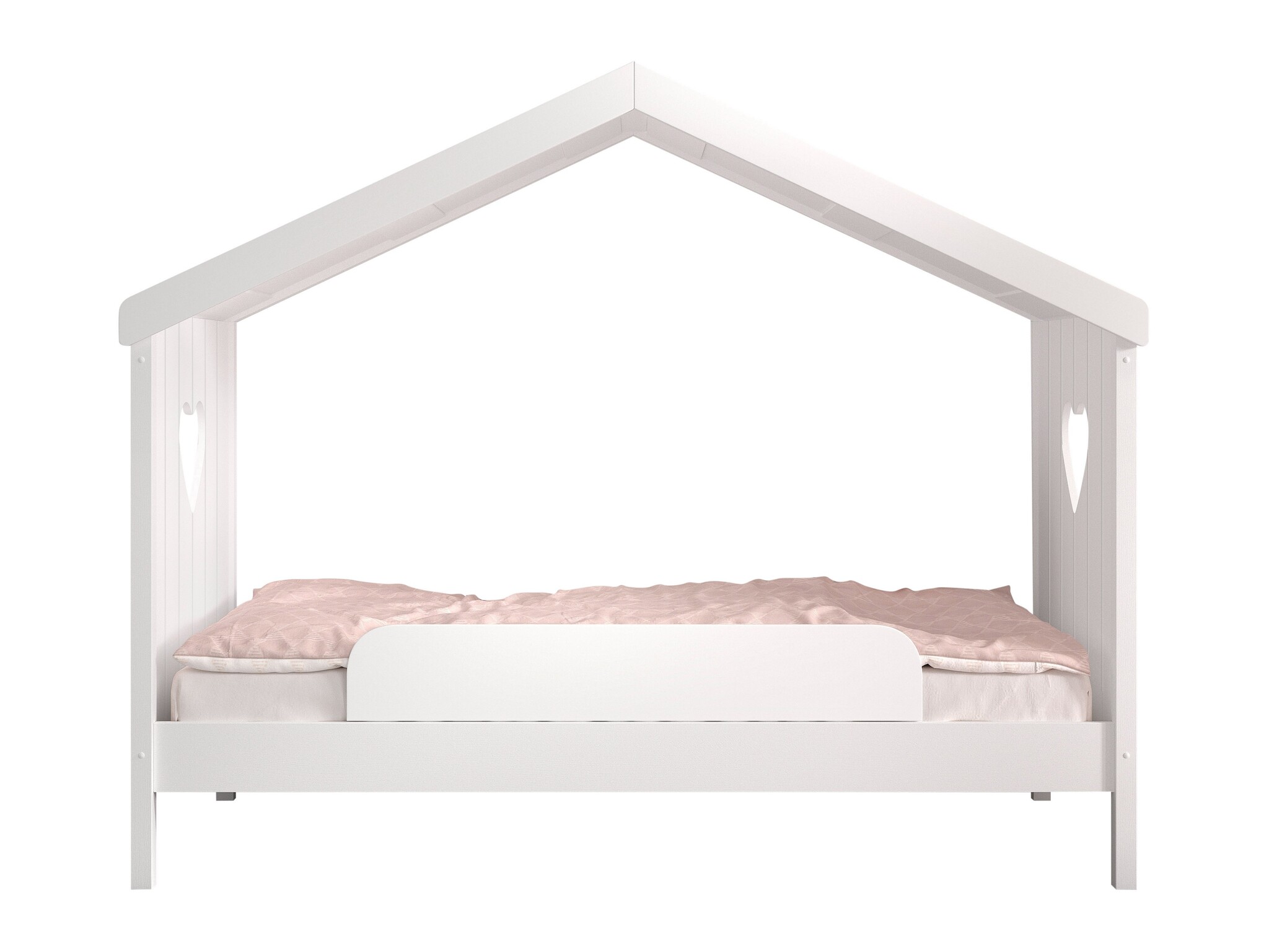LUCEVI - Amori 90 Huisbed Zonder Rug + Lattenbodem - Wit - 90x200 cm
