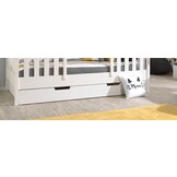 LUCEVI - Babs 91 Huisbed + Rolbed - Wit - 90x200 cm