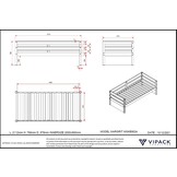 LUCEVI - Margrit Kajuitbed + Rolbed - Wit - 90x200 cm