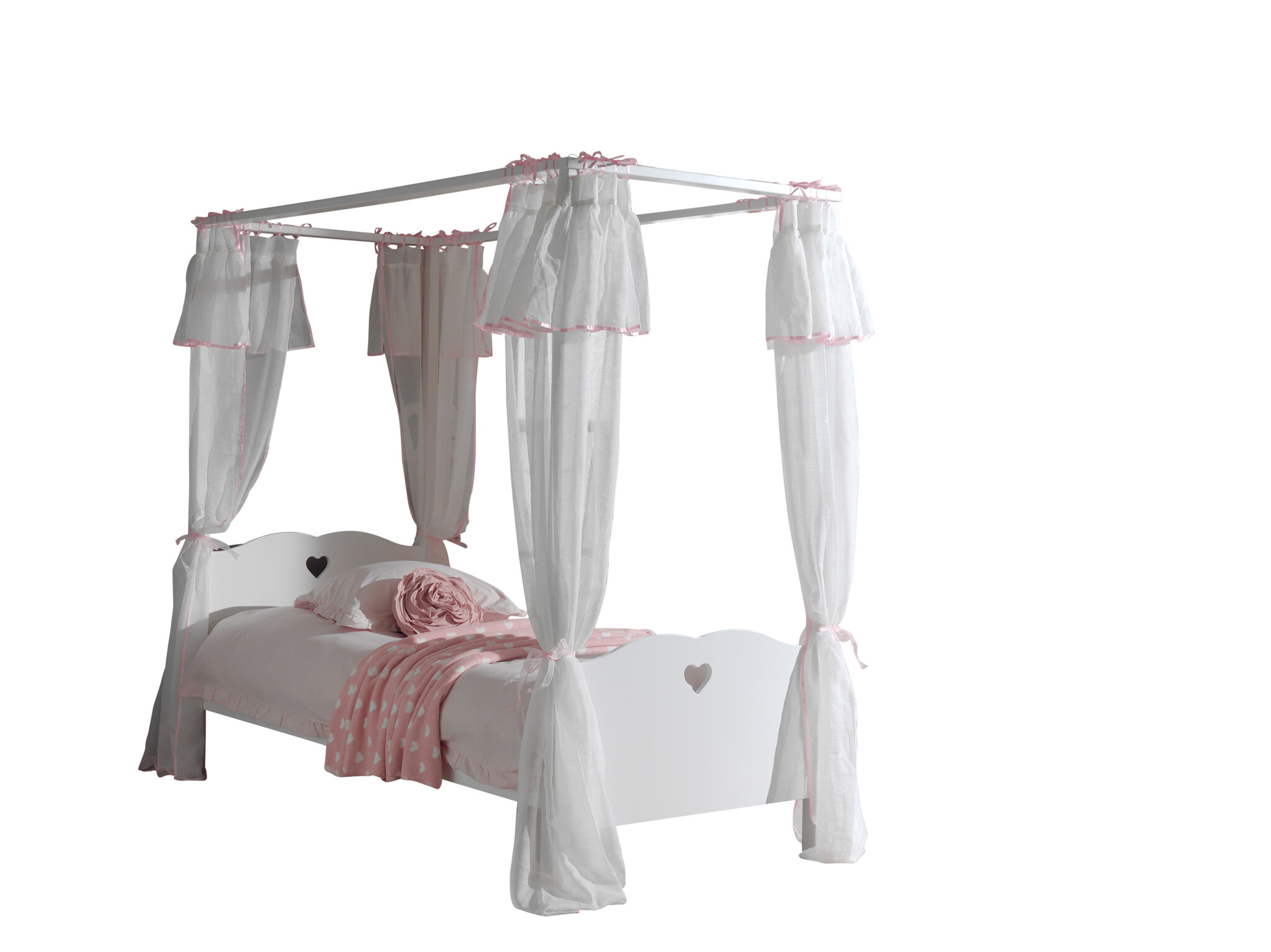 LUCEVI - Amori Hemelbed + Bedlinnen - Wit - 90x200 cm