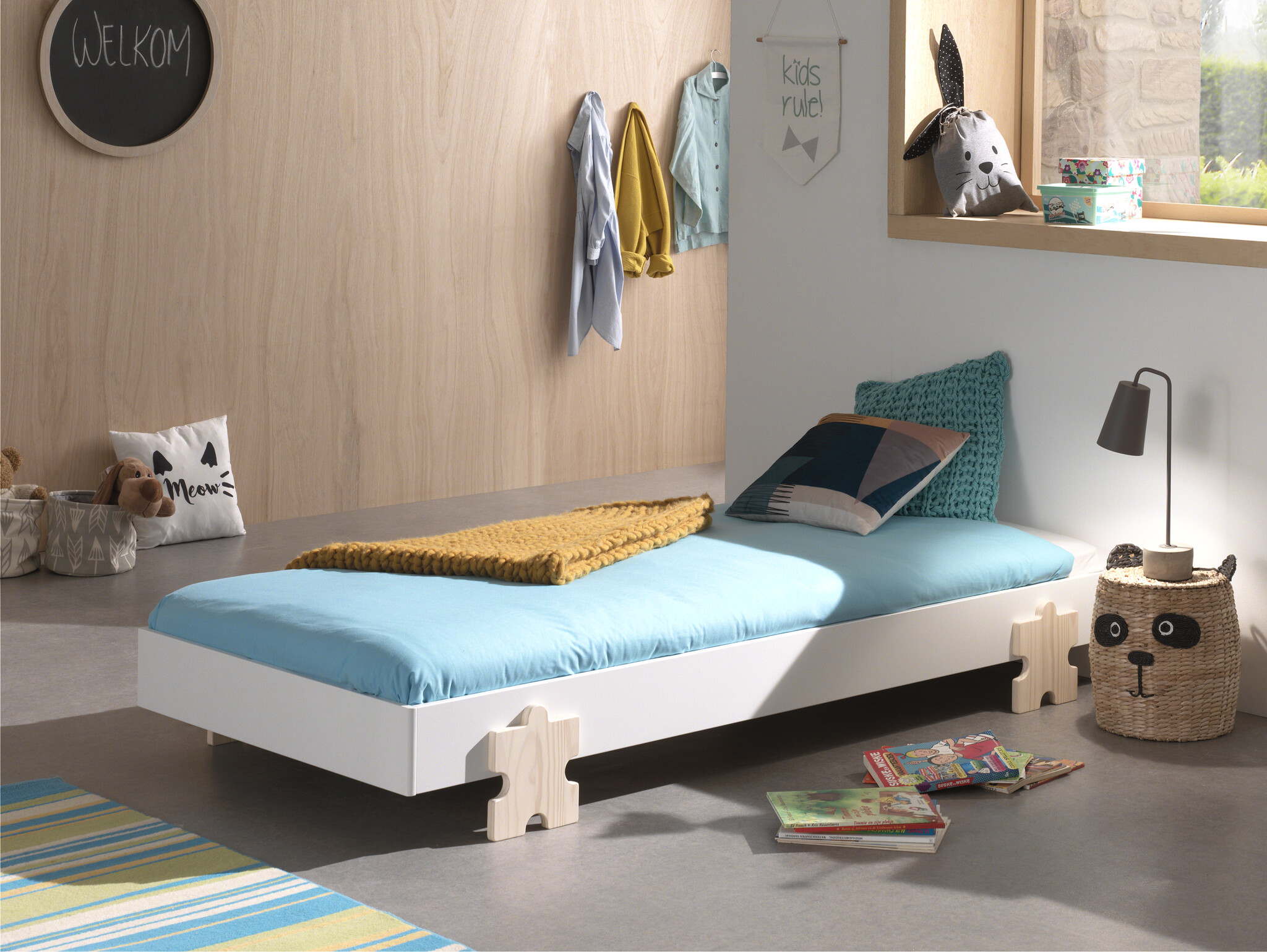 LUCEVI - Modulo Puzzle Bed 90x200cm - Wit