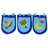 LUCEVI - Pino Halfhoogslaper H115CM + Ladder + Astro Gordijntjes + 3 Zakjes + Astro Tunnel - Grijs - 90x200 cm