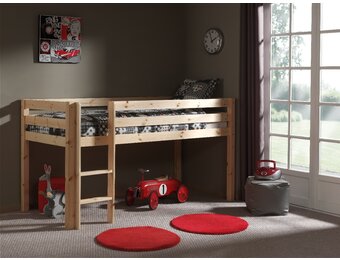 LUCEVI - Pino Halfhoogslaper met Ladder 90x200cm - Beige - H115CM