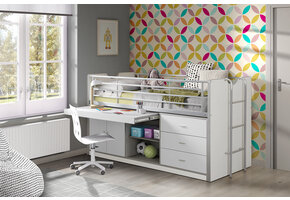 LUCEVI - Bonny 95 Halfhoogslaper 90x200cm - Wit