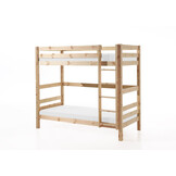 LUCEVI - Pino Stapelbed H180CM + Rolbed + Ladder - Bruin - 90x200 cm